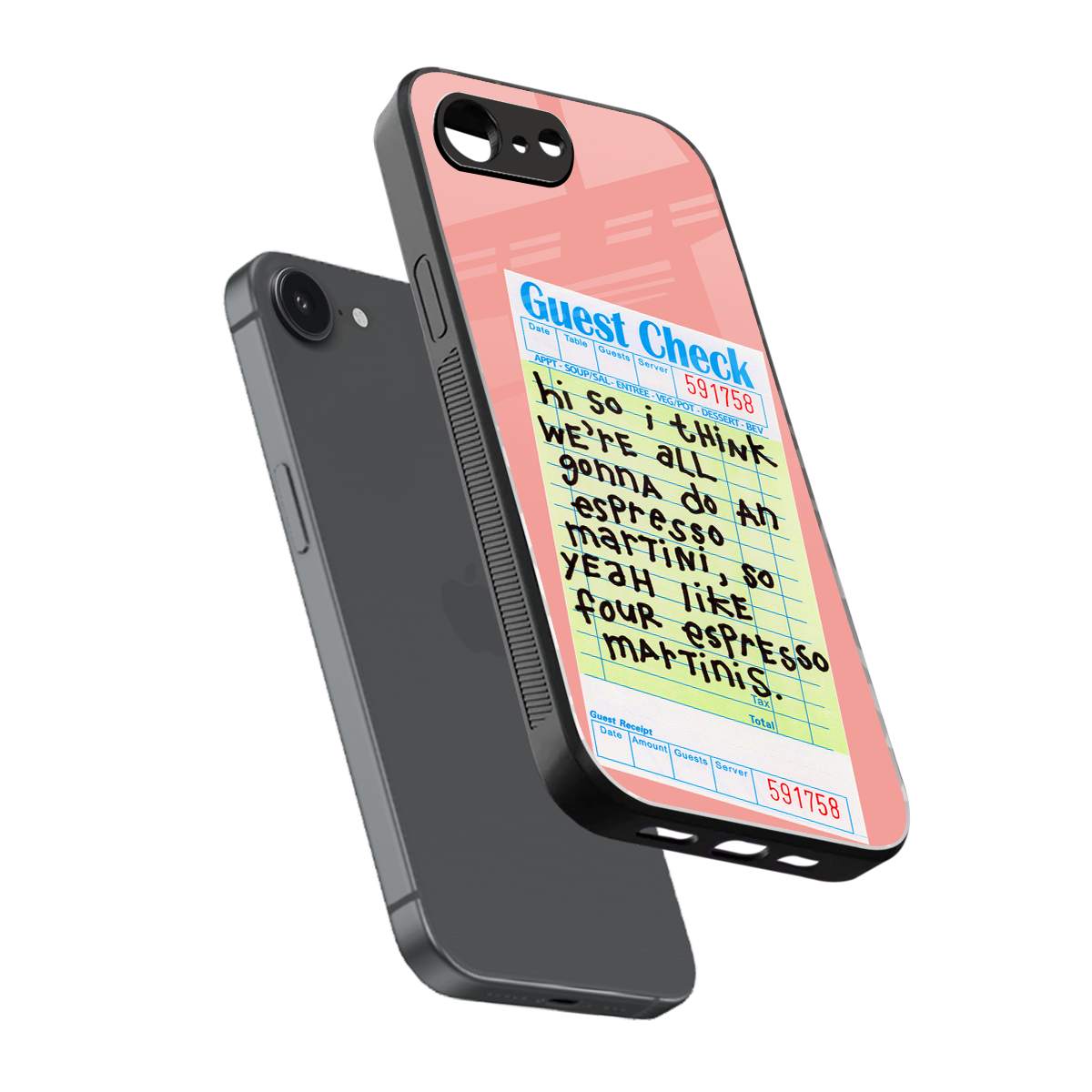 four espresso martinis back phone cover | glass case for iphone 16e