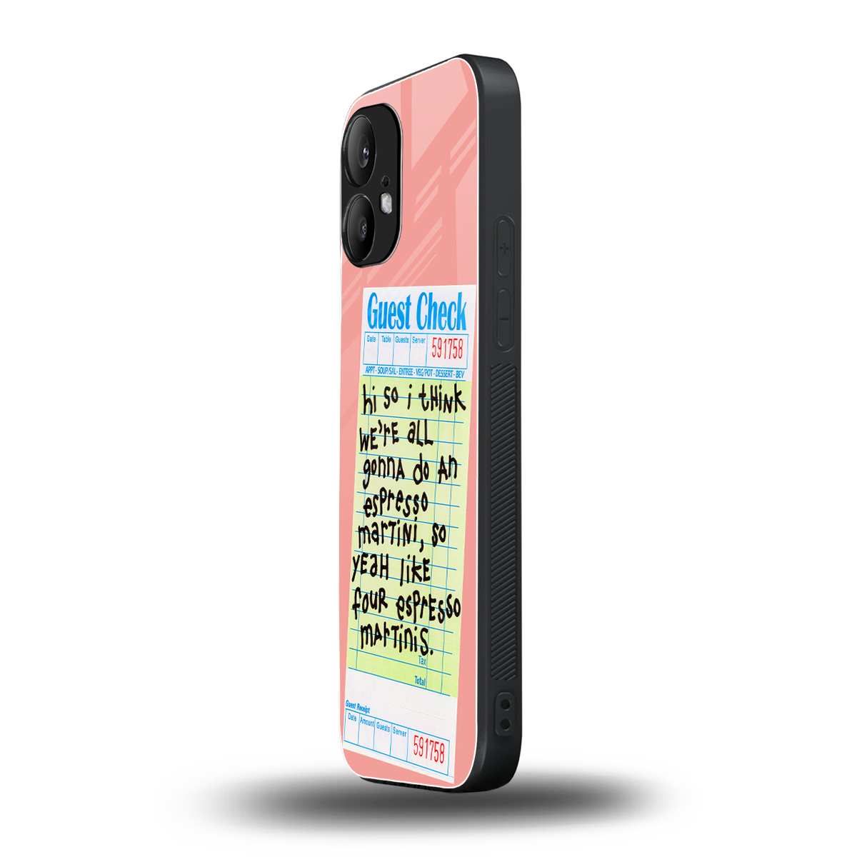 four espresso martinis back phone cover | glass case for nothing phone 2