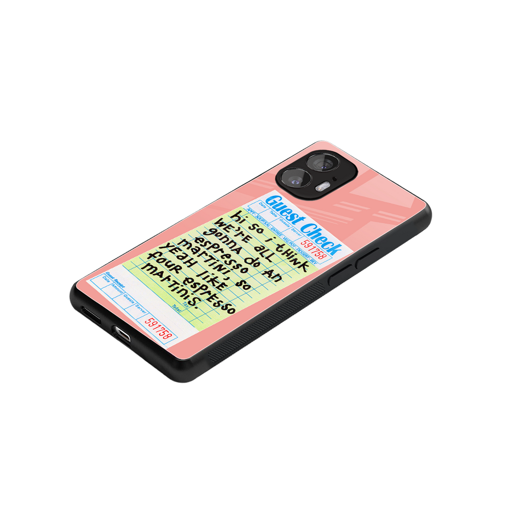 four espresso martinis back phone cover | glass case for nothing phone 2