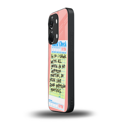 four espresso martinis back phone cover | glass case for oneplus nord 3