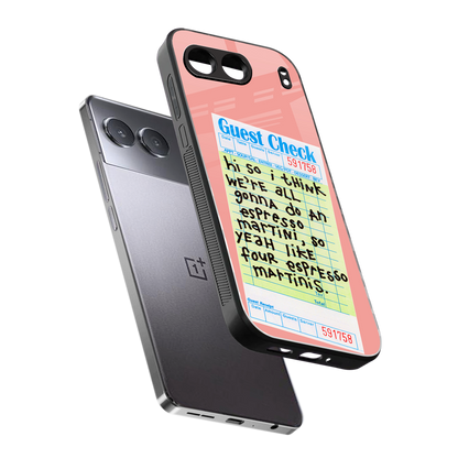 four espresso martinis back phone cover | glass case for oneplus nord 4
