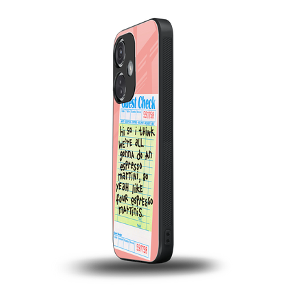 four espresso martinis back phone cover | glass case for oneplus nord ce 3