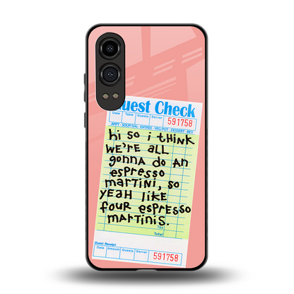 four espresso martinis back phone cover | glass case for oneplus nord ce 4 lite