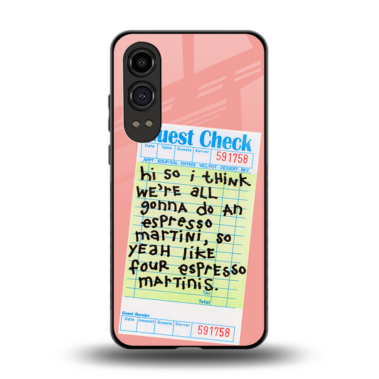 four espresso martinis back phone cover | glass case for oneplus nord ce 4 lite
