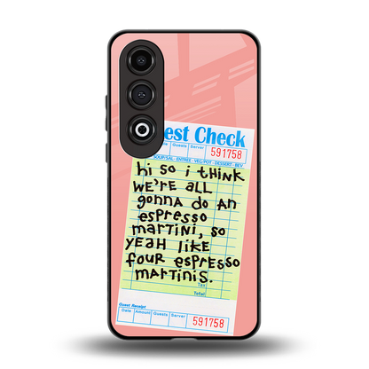 four espresso martinis back phone cover | glass case for oneplus nord ce 4
