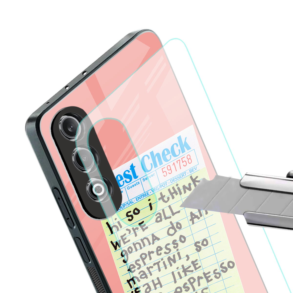 four espresso martinis back phone cover | glass case for oneplus nord ce 4