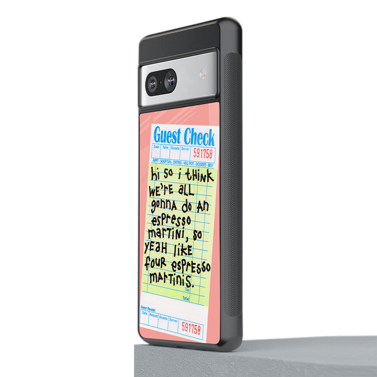 four espresso martinis back phone cover | glass case for Google Pixel 7