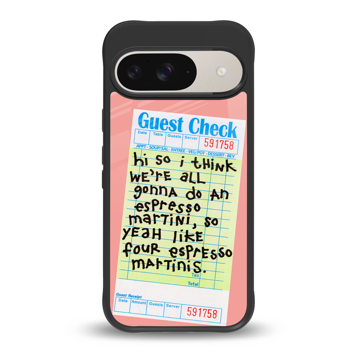 four espresso martinis back phone cover | glass case for google pixel 9