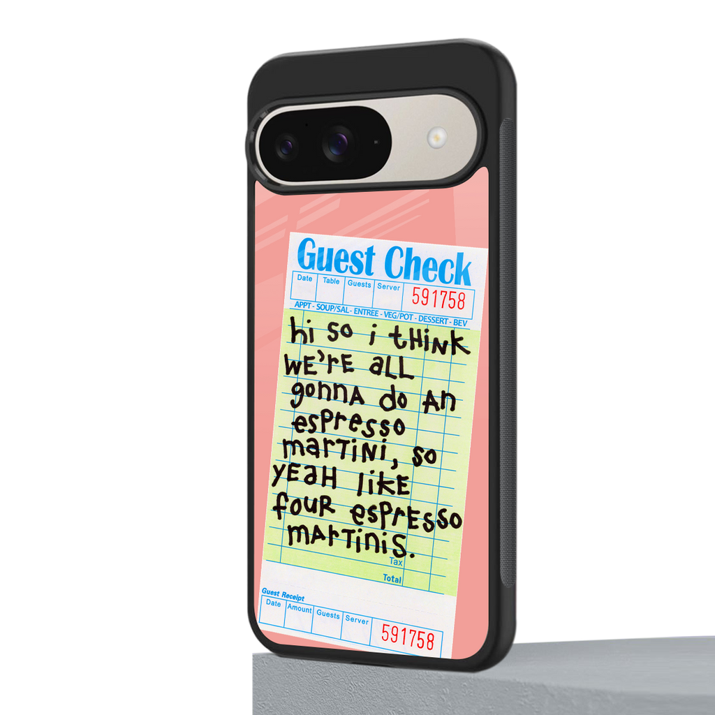 four espresso martinis back phone cover | glass case for google pixel 9