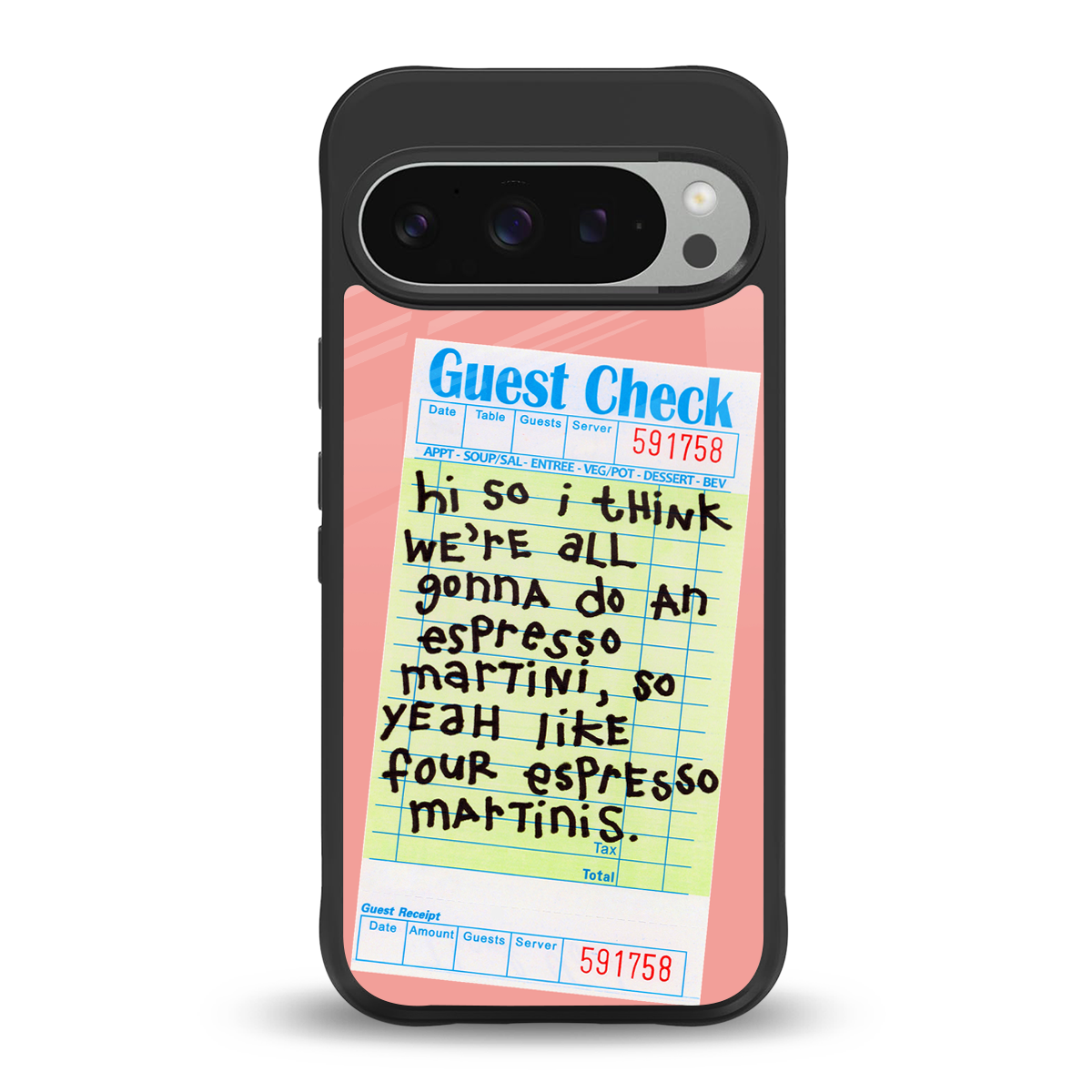 four espresso martinis back phone cover | glass case for google pixel 9 pro xl