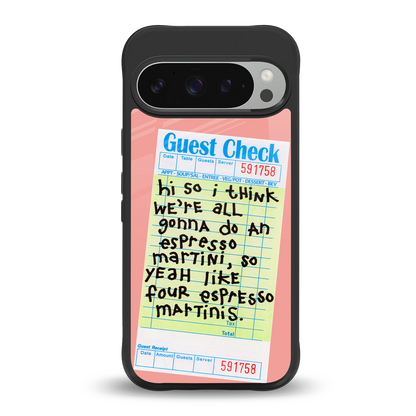 four espresso martinis back phone cover | glass case for google pixel 9 pro xl