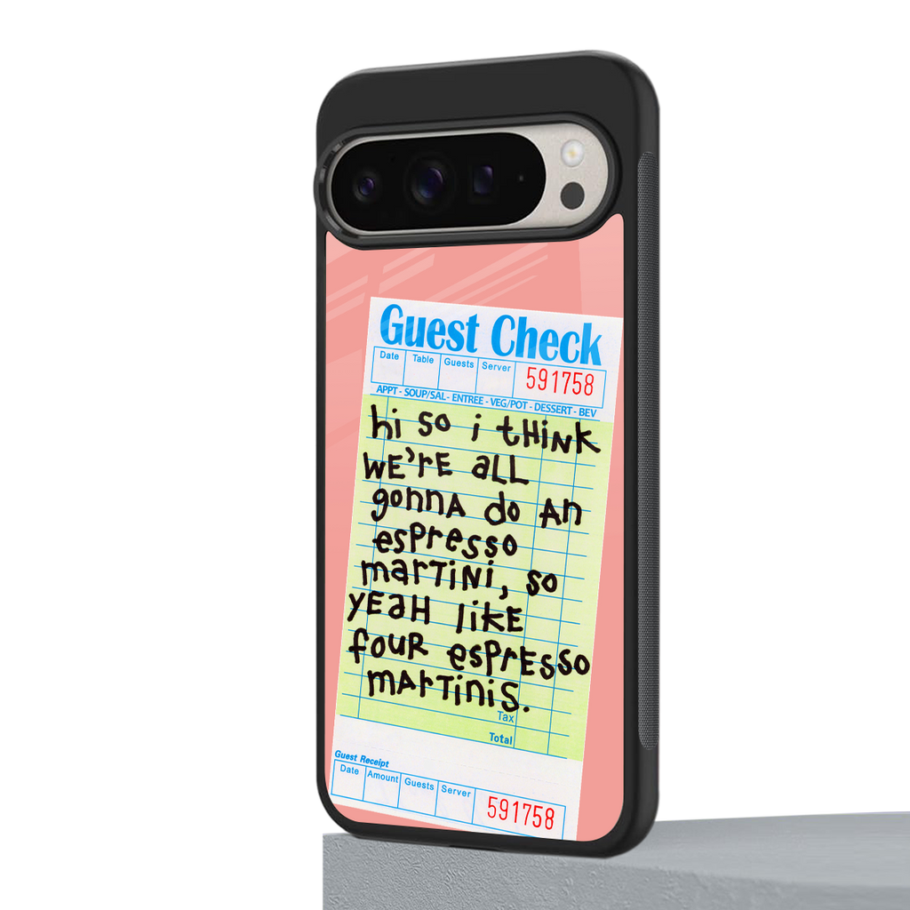 four espresso martinis back phone cover | glass case for google pixel 9 pro