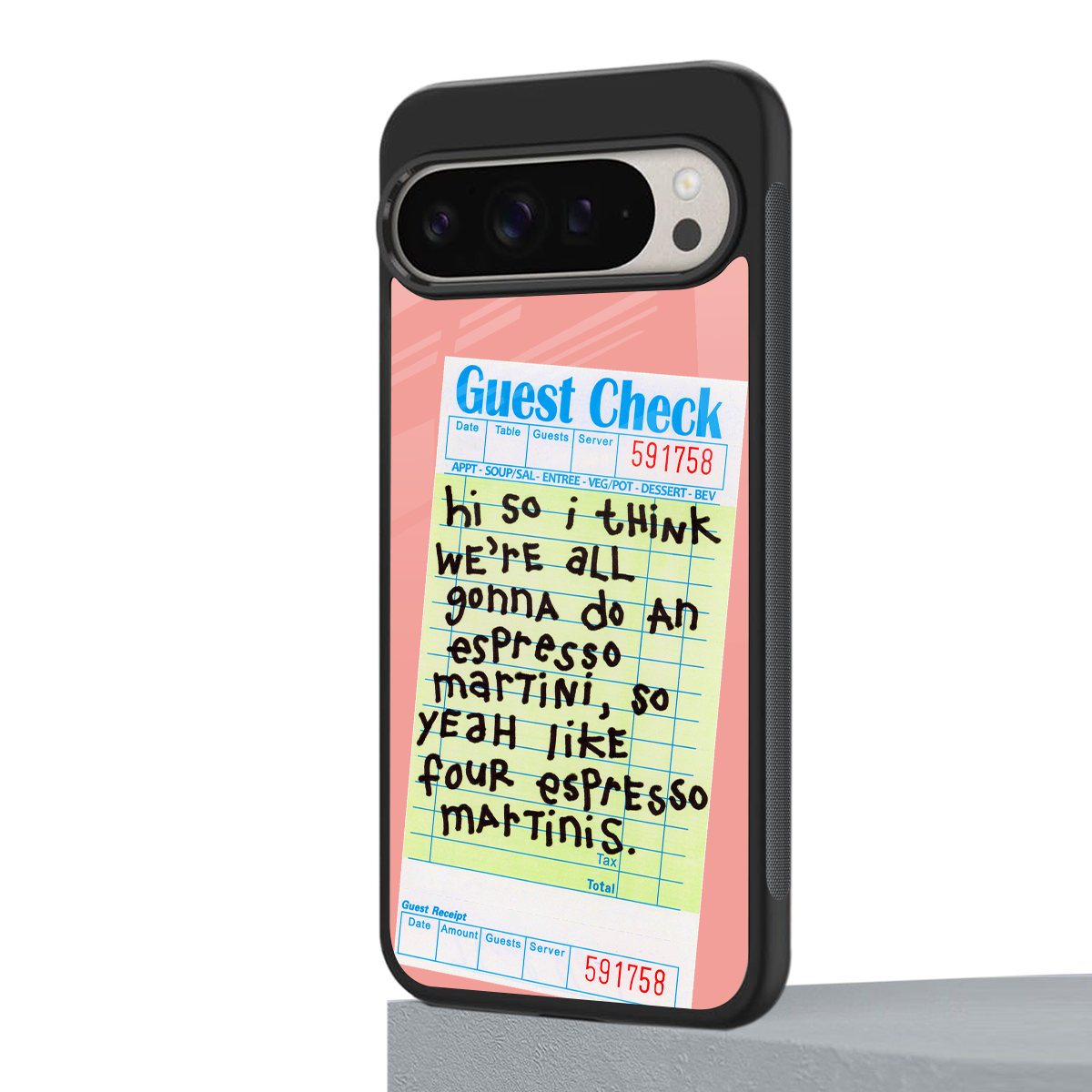 four espresso martinis back phone cover | glass case for google pixel 9 pro xl