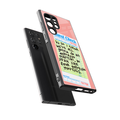 four espresso martinis back phone cover | glass case for samsung galaxy s23 ultra