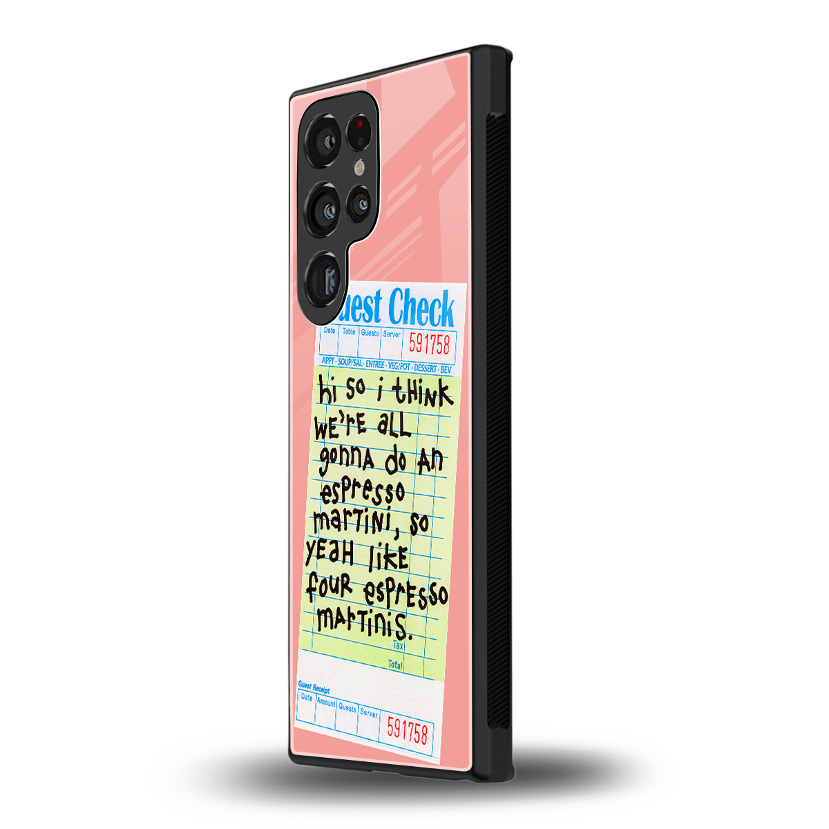 four espresso martinis back phone cover | glass case for samsung galaxy s23 ultra