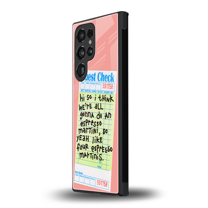 four espresso martinis back phone cover | glass case for samsung galaxy s23 ultra