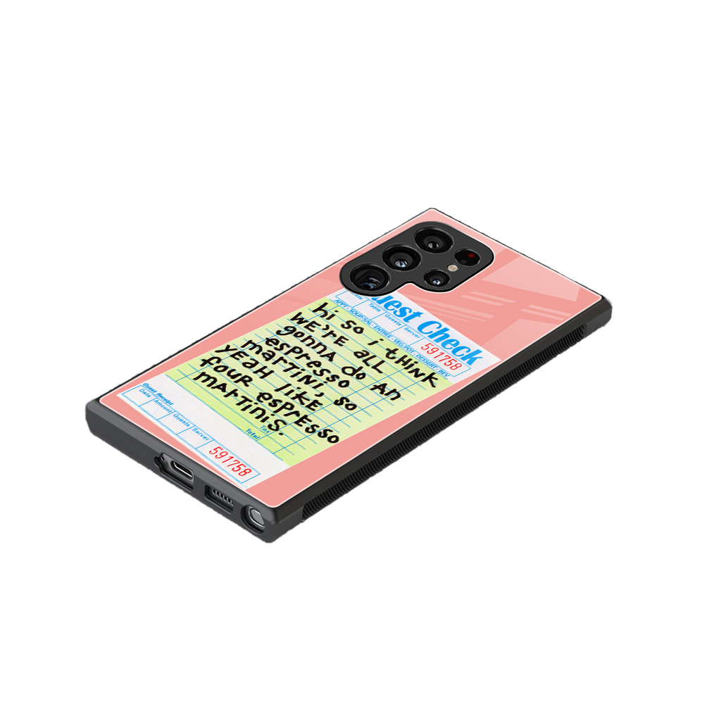 four espresso martinis back phone cover | glass case for samsung galaxy s23 ultra