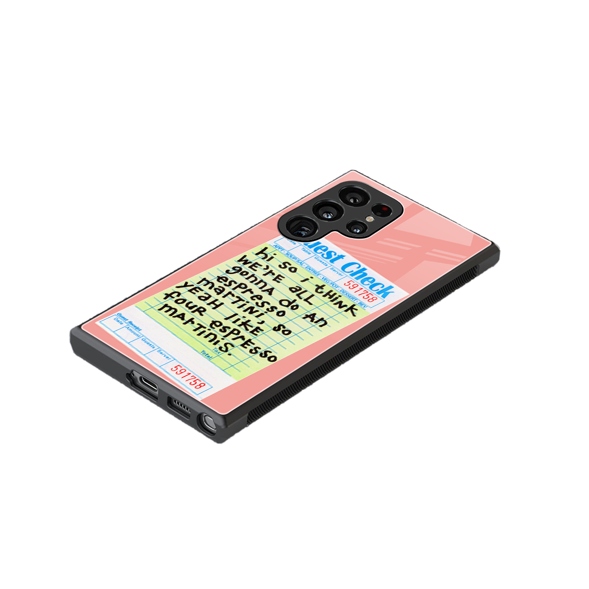 four espresso martinis back phone cover | glass case for samsung galaxy s23 ultra