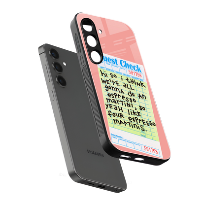 four espresso martinis back phone cover | glass case for samsung galaxy s24 plus