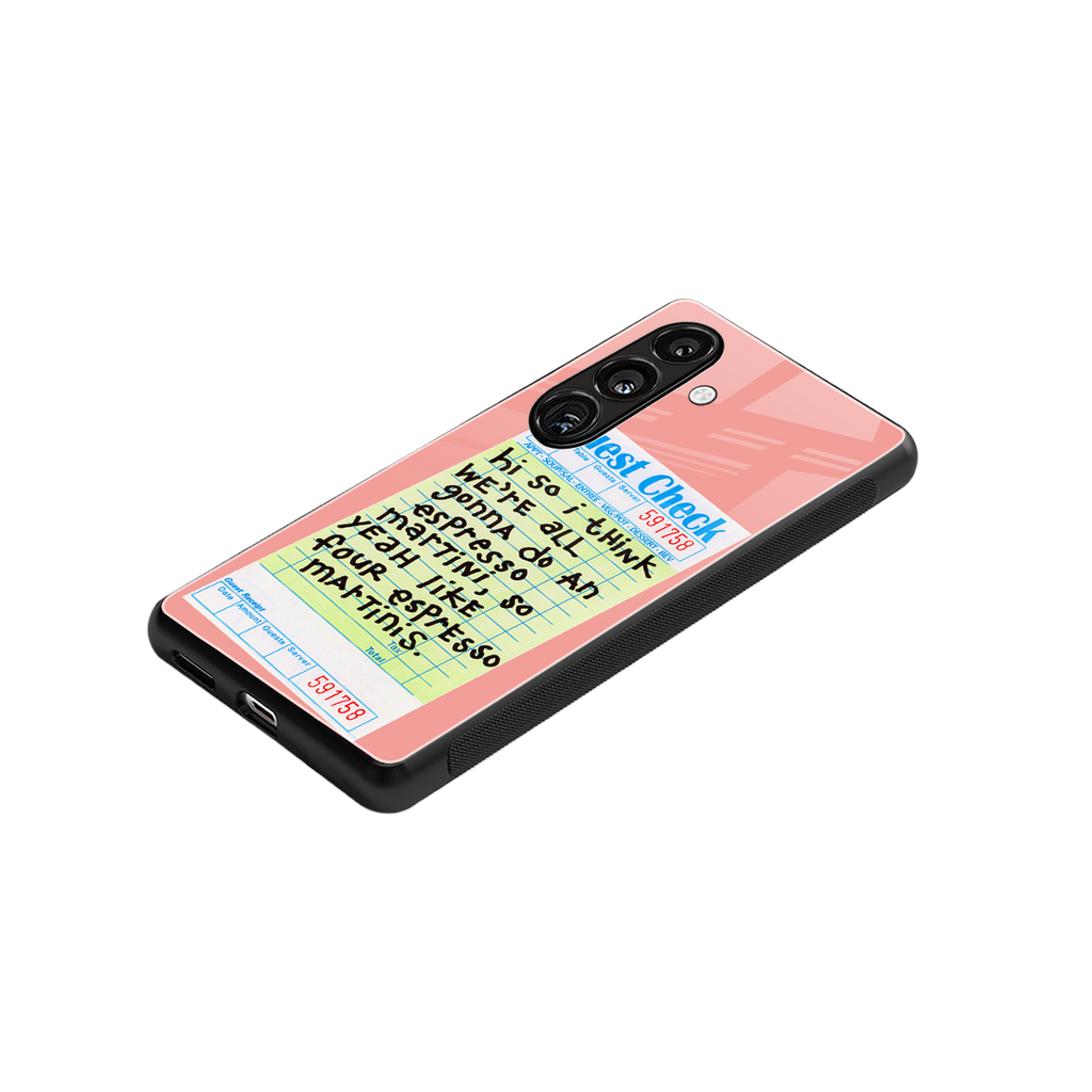 four espresso martinis back phone cover | glass case for samsung galaxy s24