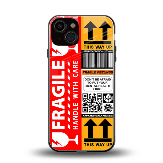 fragile feelings back phone cover | glass case for iphone 13