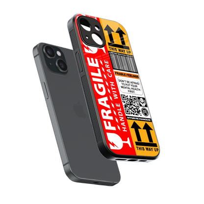 fragile feelings back phone cover | glass case for iphone 13