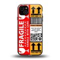 fragile feelings back phone cover | glass case for iphone 14 plus