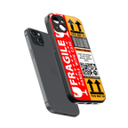 fragile feelings back phone cover | glass case for iphone 15 plus