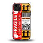 fragile feelings back phone cover | glass case for iphone 14
