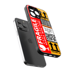 fragile feelings back phone cover | glass case for iphone 16 pro