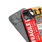 fragile feelings back phone cover | glass case for iphone 15 plus