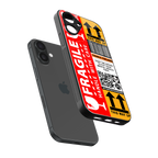 fragile feelings back phone cover | glass case for iphone 16