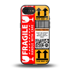 fragile feelings back phone cover | glass case for iphone 16e