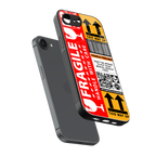 fragile feelings back phone cover | glass case for iphone 16e