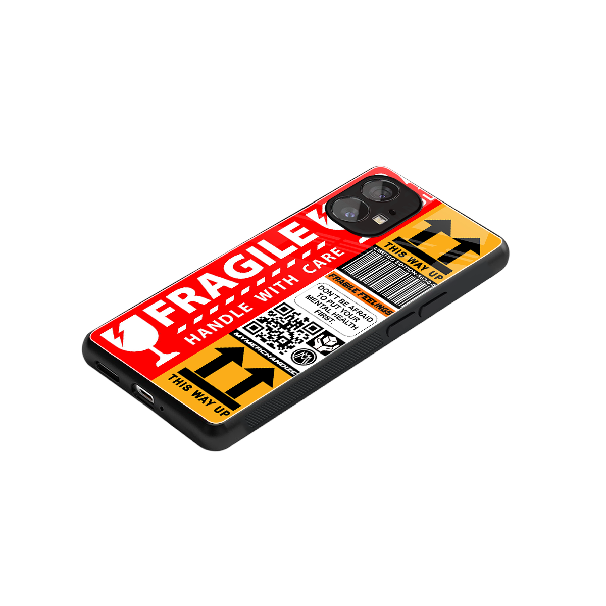 fragile feelings back phone cover | glass case for nothing phone 1