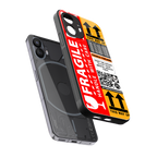 fragile feelings back phone cover | glass case for nothing phone 2