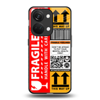 fragile feelings back phone cover | glass case for oneplus nord 3