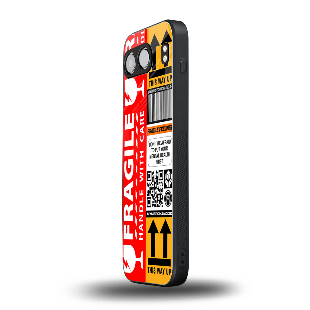 fragile feelings back phone cover | glass case for oneplus nord 4