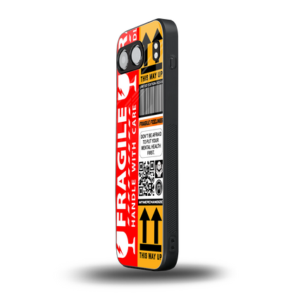 fragile feelings back phone cover | glass case for oneplus nord 4