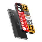 fragile feelings back phone cover | glass case for oneplus nord ce 3