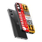 fragile feelings back phone cover | glass case for oneplus nord ce 4 lite
