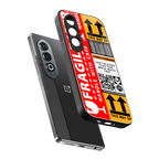 fragile feelings back phone cover | glass case for oneplus nord ce 4
