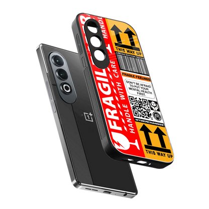 fragile feelings back phone cover | glass case for oneplus nord ce 4
