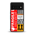 fragile feelings back phone cover | glass case for google pixel 6 pro