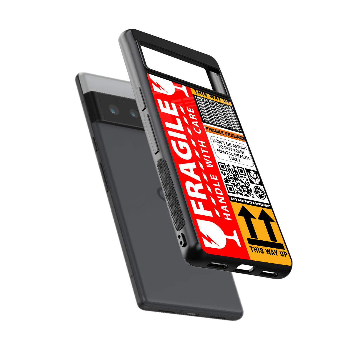 fragile feelings back phone cover | glass case for google pixel 6 pro