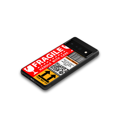 fragile feelings back phone cover | glass case for google pixel 6 pro