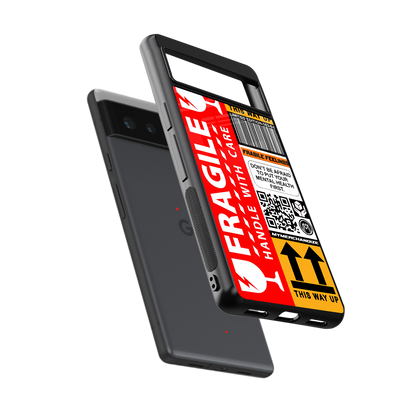 fragile feelings back phone cover | glass case for Google Pixel 6A