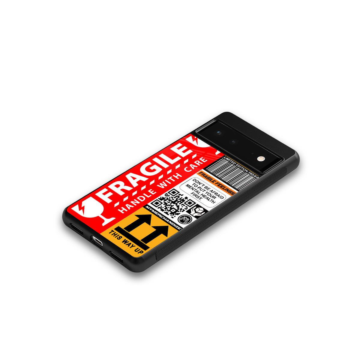 fragile feelings back phone cover | glass case for google pixel 6