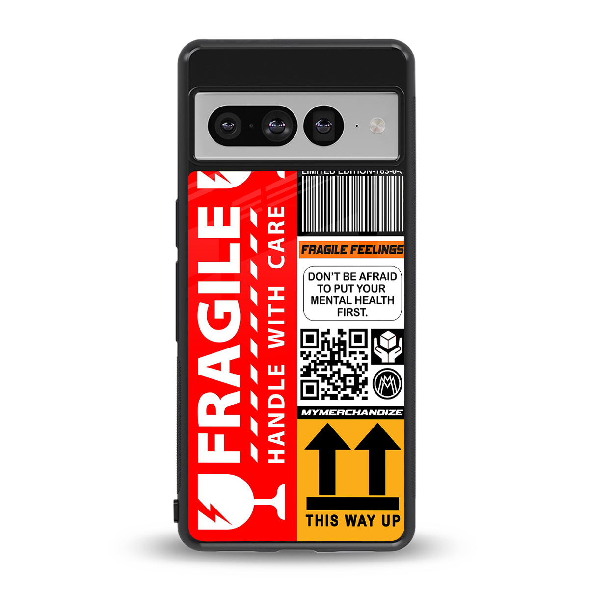 fragile feelings back phone cover | glass case for google pixel 7 pro