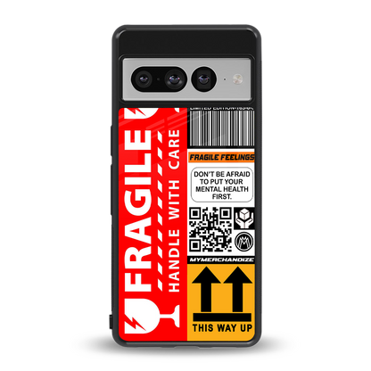 fragile feelings back phone cover | glass case for google pixel 7 pro